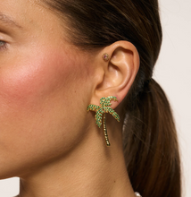 ANNA + NINA Oorbel Palm Single Palmier Stud Gold Plated