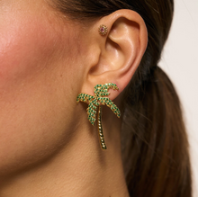 ANNA + NINA Oorbel Palm Single Palmier Stud Gold Plated