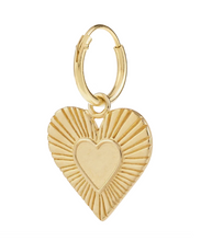 ANNA + NINA Oorbel Single Rhapsody Love Ring Earring Gold Plated