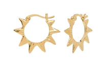 ANNA + NINA Oorbellen Small Soleil Hoop Earrings Gold Plated