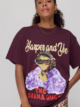 harper-yve-t-shirt-the-drama-queen-donker-rood-dark-fudge
