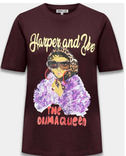 harper-yve-t-shirt-the-drama-queen-donker-rood-dark-fudge