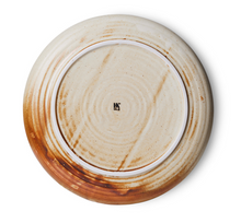 hk-living-bord-chef-ceramics-side-plate-rustic-cream-brown