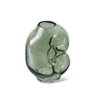 hkliving-vaas-gleam-glass-small-vase-olive-olijf