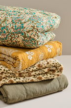 ib-laursen-deken-plaid-quilt-celina-moss-green-leaves