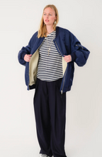 Lolly's Laundry Jas Blauw LilaLL Bomber Jacket Dark Navy