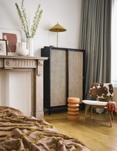 HKliving Stoneware Bijzettafel terra oranje