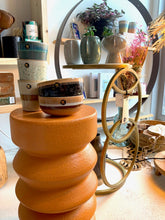 HKliving Stoneware Bijzettafel terra oranje