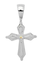 anna en nina charm zilver kruis