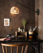 Madam Stoltz Wall Lamp Bamboo Shade