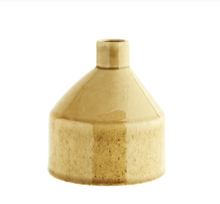 Madam Stoltz Stoneware Vase Light Yellow