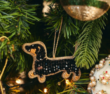 Anna + Nina Beaded Dachshund Ornament
