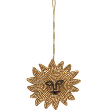 Anna + Nina Beaded Golden Glow Ornament