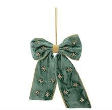 Anna + Nina Beaded Verdant Luxe Bow Ornament