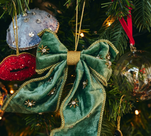 Anna + Nina Beaded Verdant Luxe Bow Ornament