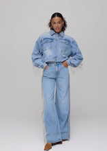 Harper & Yve Spijkerjasje Franges Denim Jacket Millow AW25N210