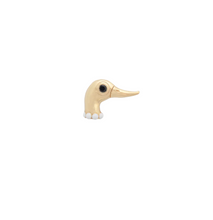 anna-nina-oorbel-single-posh-duck-stud-earring-gold-plated
