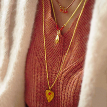 A Beautiful Story Paradise Carneool Goudkleurige Ketting
