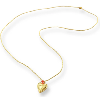 A Beautiful Story Paradise Carneool Goudkleurige Ketting