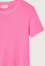 american-vintage-roze-dames-t-shirt-sonoma-pink-acide-fluo-maat-m