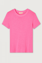 american-vintage-roze-dames-t-shirt-sonoma-pink-acide-fluo-maat-m