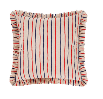 Anna+Nina Kussen Gestreept Rayure Frill Cushion