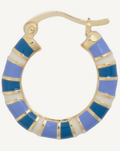 anna-nina-oorbel-single-indigo-striped-earring-gold-plated