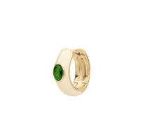 anna-nina-oorbel-single-leafy-huggie-gold-plated