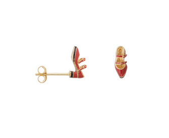 anna-nina-oorbel-single-ruby-slipper-stud-earring-gold-plated