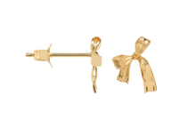 anna-nina-oorbel-single-small-bow-stud-gold-plated