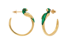 anna-nina-oorbellen-bird-of-paradise-hoop-earrings-gold-plated