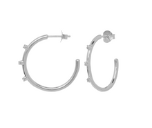 ANNA+NINA Oorbellen Medium Lumière Hoop Earrings Zilver