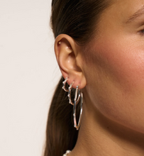 ANNA+NINA Oorbellen Medium Lumière Hoop Earrings Zilver