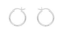 anna-nina-oorbellen-rope-plain-hoop-earrings-silver