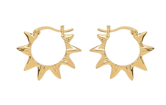 ANNA+NINA Oorbellen Small Soleil Hoop Earrings Gold Plated