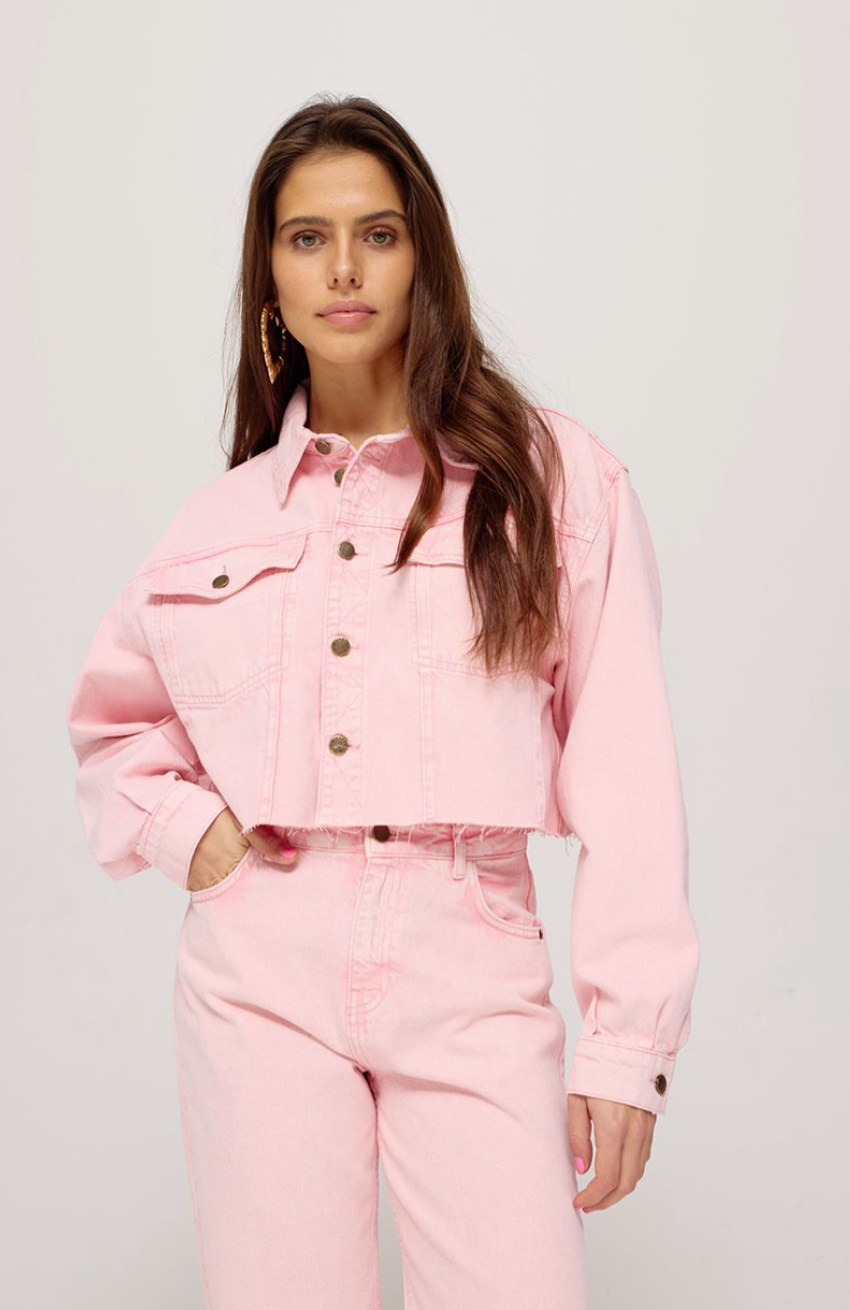 Harper & Yve Spijkerjasje Roze Jacket Willow Bittersweet Pink
