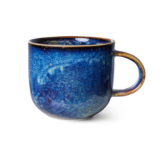 hk-living-chef-ceramics-mug-rustic-blue-koffiemok-blauw