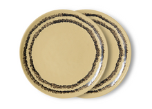 hkliving-bord-70s-ceramics-dessert-plate-vanilla-set-of-2