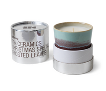 hkliving-geurkaars-70s-ceramics-christmas-special-frosted-leaves