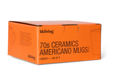 HKliving Mok Americano Radiant 70s Ceramics Koffie Kop Set van 4