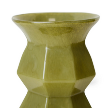 HKliving Vaas Silhouette Glass Vase Green