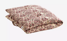madam-stoltz-matraskussen-printed-cotton-mattress-sand-raspberry-pink-grey