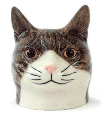 Quail Ceramics Eierdop Kat Millie Cat Face Egg Cup
