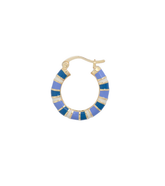 anna-nina-oorbel-single-indigo-striped-ring-earring-gold-plated