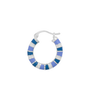 anna-nina-oorbel-single-indigo-striped-ring-earring-silver