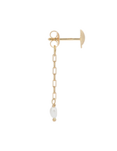 anna-nina-oorbel-single-oyster-pearl-stud-chain-earring-gold-plated